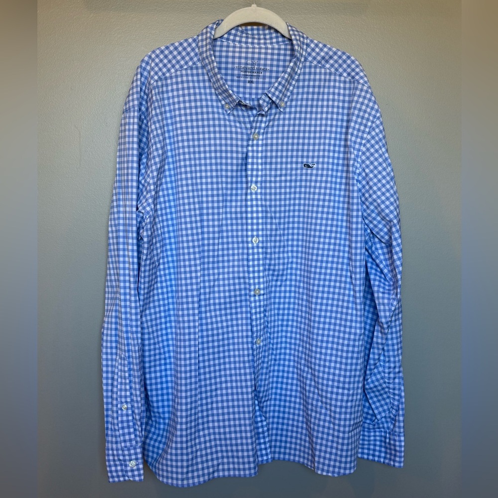 Men’s Vineyard Vines Performance XXL Classic Fit Whale Shirt